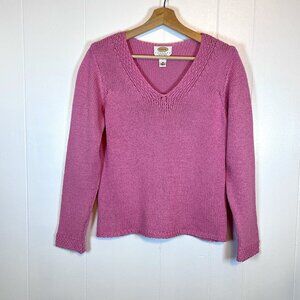 Vintage Talbots Women's Size Medium Mauve Pink Pullover Sweater